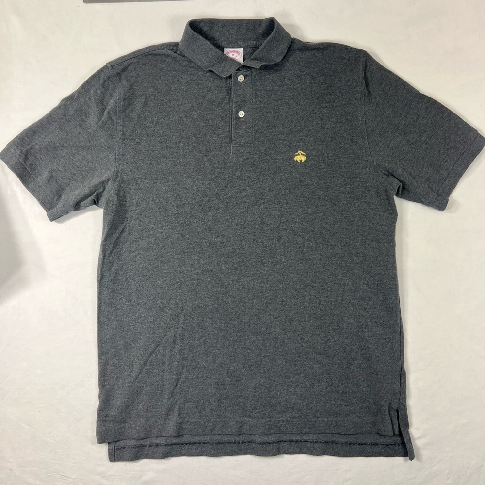 Brooks Brothers Gray Size M Short Sleeve Polo Golf Shirt